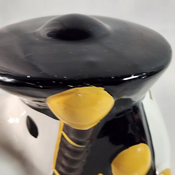 Snoopy Peanuts 1966 Scottish Bagpipes Ceramic Piggy Bank w/ Stopper VG+ Vintage - Picture 10 of 12